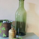 Bonbonne en verre soufflé verte