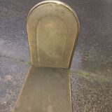Set of 6 gilded brass chairs from the 1950s