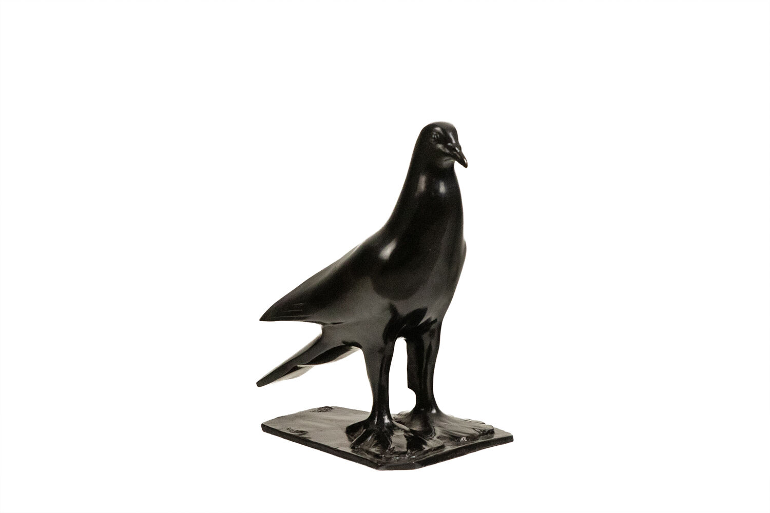 François Pompon, pigeon, bronze sculpture. Edition of 2006.