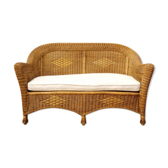 Wicker bench
