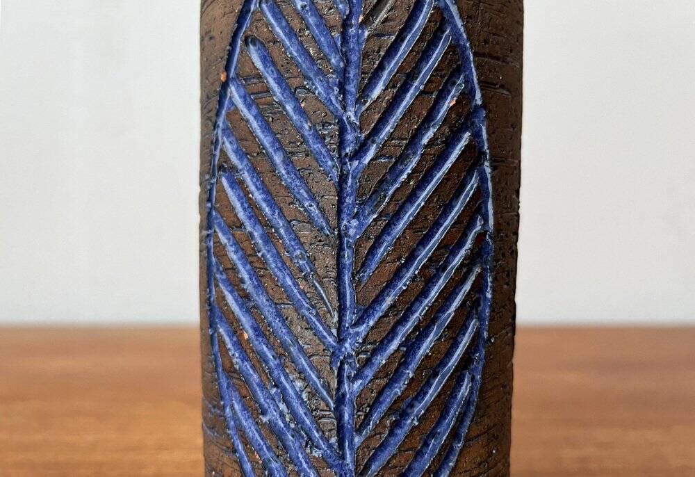 Carafe en poterie d'atelier suédois du milieu du siècle de Laholm, années 1960