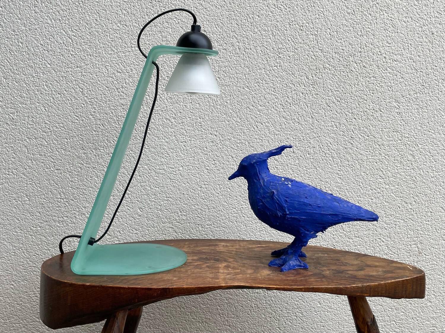 Vintage Habitat glass lamp