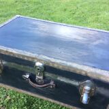 Beautiful renovated leather trunk