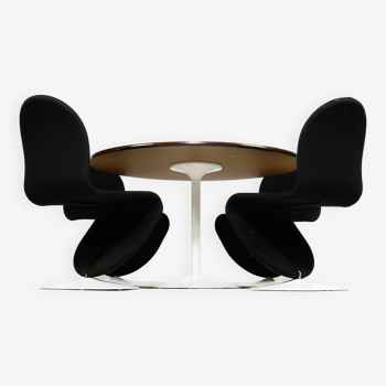 Verner Panton furniture, dining set, four chairs, '1-2-3 System' model