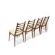 Série de 4 chaises vintage