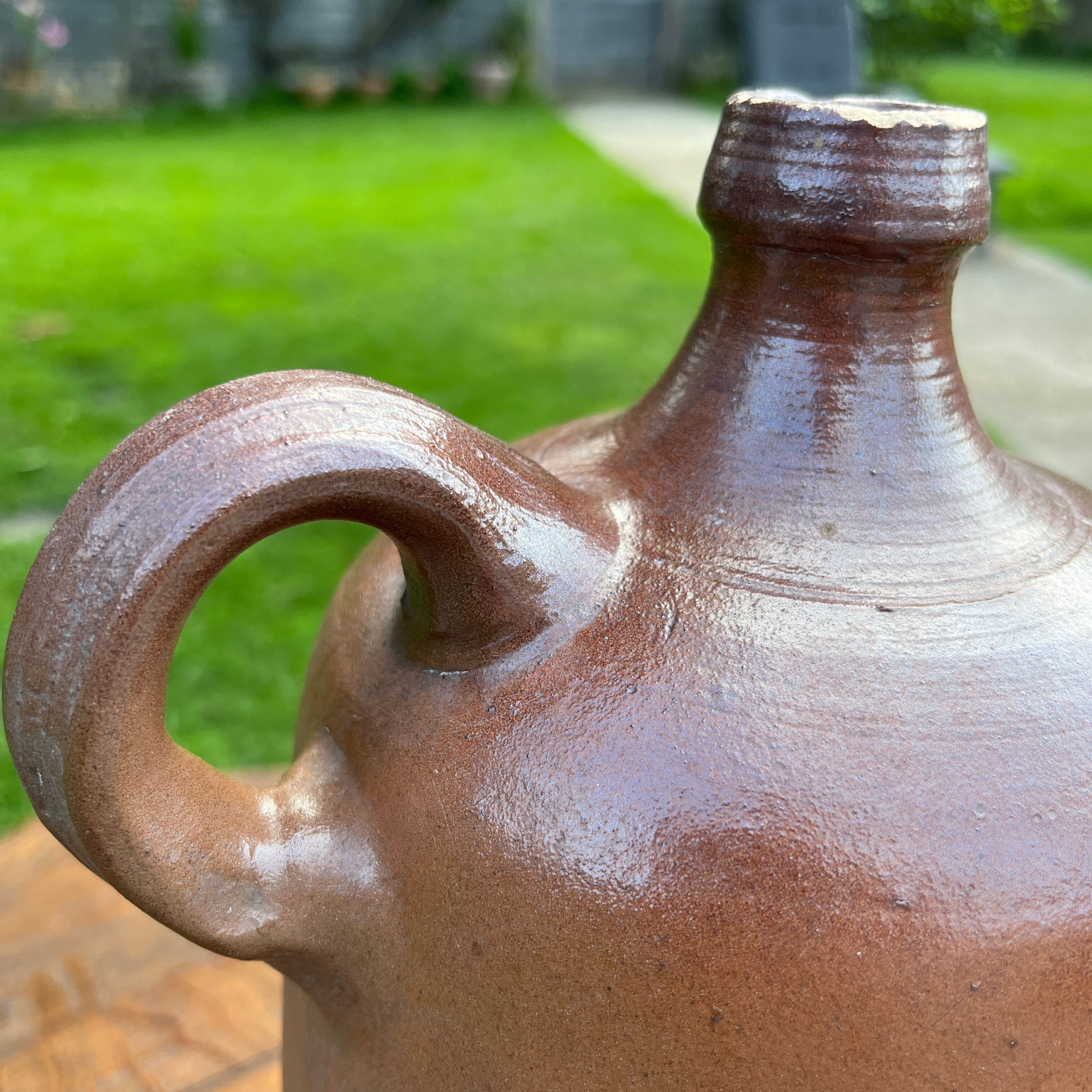Set of 3 brown terracotta basins