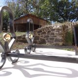 Chenets en fer forgé