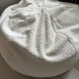 Fauteuil pouf repose pieds