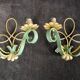 Art Deco wrought iron appliques in the style of Leleu 1940.