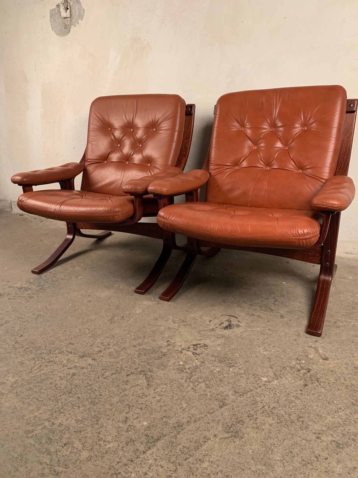 Pair of Siesta armchairs by Ingmar Relling, Westnof, Norway, 1960s