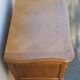 Commode 2 tiroirs en bois vernis