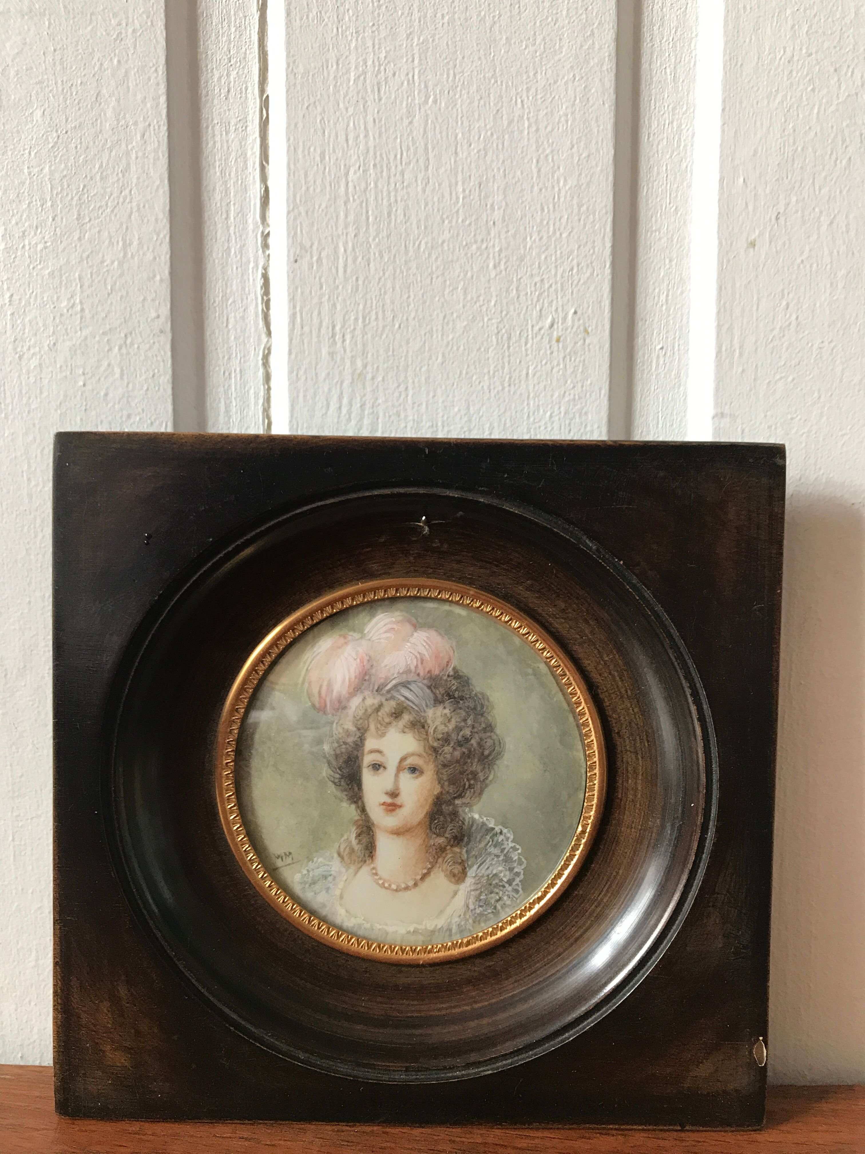 Portrait miniature painting