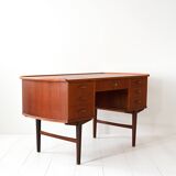 Vintage Danish Teak Desk with Bookshelf