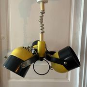 Vintage space age lamp metal 3 eyeball globes