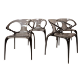 4 chairs Ava bridge design Roche Bobois