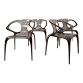 4 chairs Ava bridge design Roche Bobois