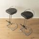 Timeless Bauhaus-style stool set, 1980s