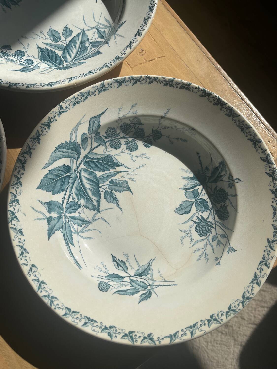 6 Badonviller blackberry model plates