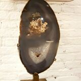 Agathe by Willy Daro 1980 and Golden brass desk lamp