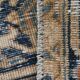 Vintage Cream & Navy Blue Persian Rug, 213x298Cm