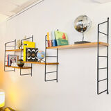 Modular Scandinavian wall shelf, circa 1960