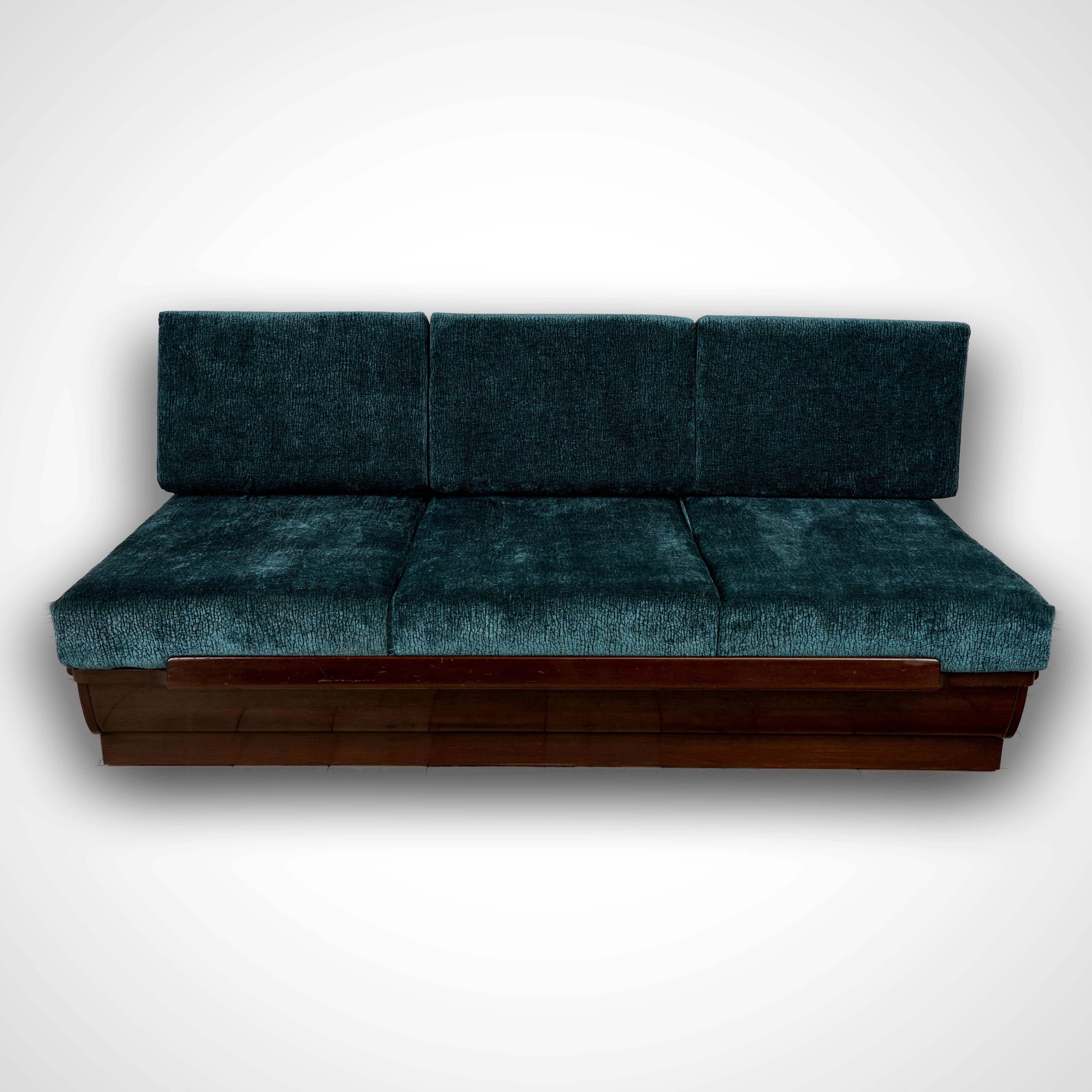 Art Déco sofabed by Jindřich Halabala for UP Závody, 1950s, Czechoslovakia