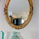 Vintage gold mirror – beveled glass, classic elegance 82 x 64 cm