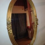 Old mirror with roses