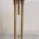 Lampe laiton plexi métal perforé 1954