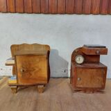 Pair of art deco bedside tables