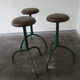 Ensemble de 3 tabourets industriels