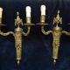 2 or 3 bronze wall lights in the Louis XVI Empire Neoclassical style.