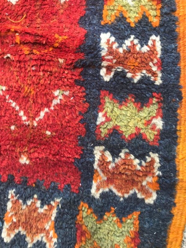 Berber tribal moroccan former carpet 150 x 300 cm
