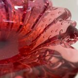 Vintage murano glass basket