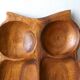 Teak shaped serving dish, early 1970