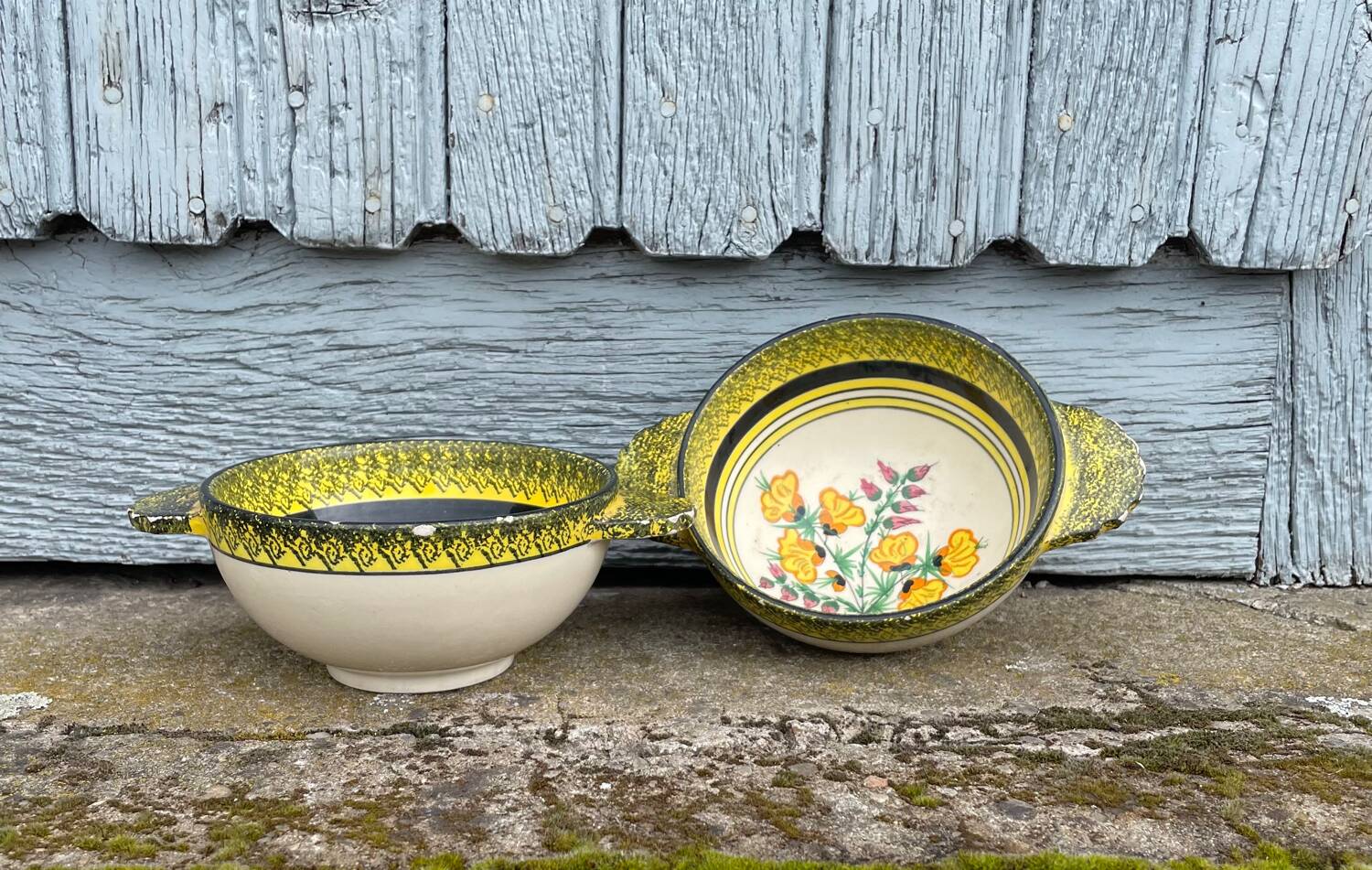 Henriot Quimper France bowl with ear handles