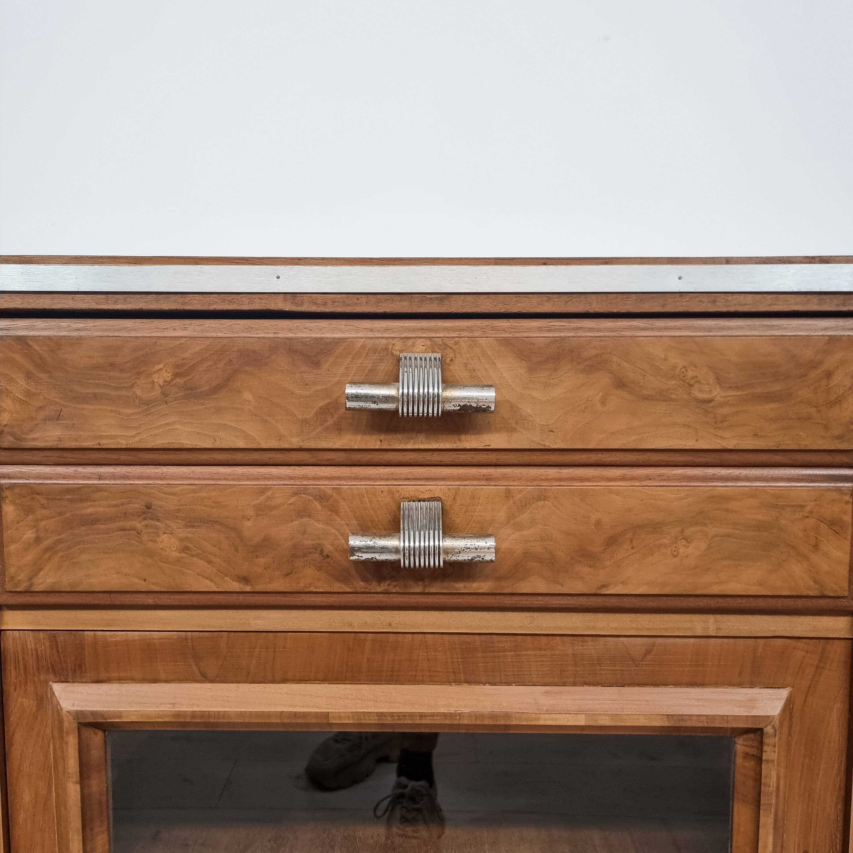 Art Deco walnut sideboard
