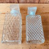 Vintage whisky decanter duo
