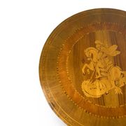 an antique Italian Sorrento occasional table top, from the 19th