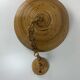 Midcentury pencil reed rattan bamboo pendant hanging lamp, Italy, 1970s