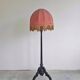 Antique floor lamp in carved oak, Austria late 1890s.