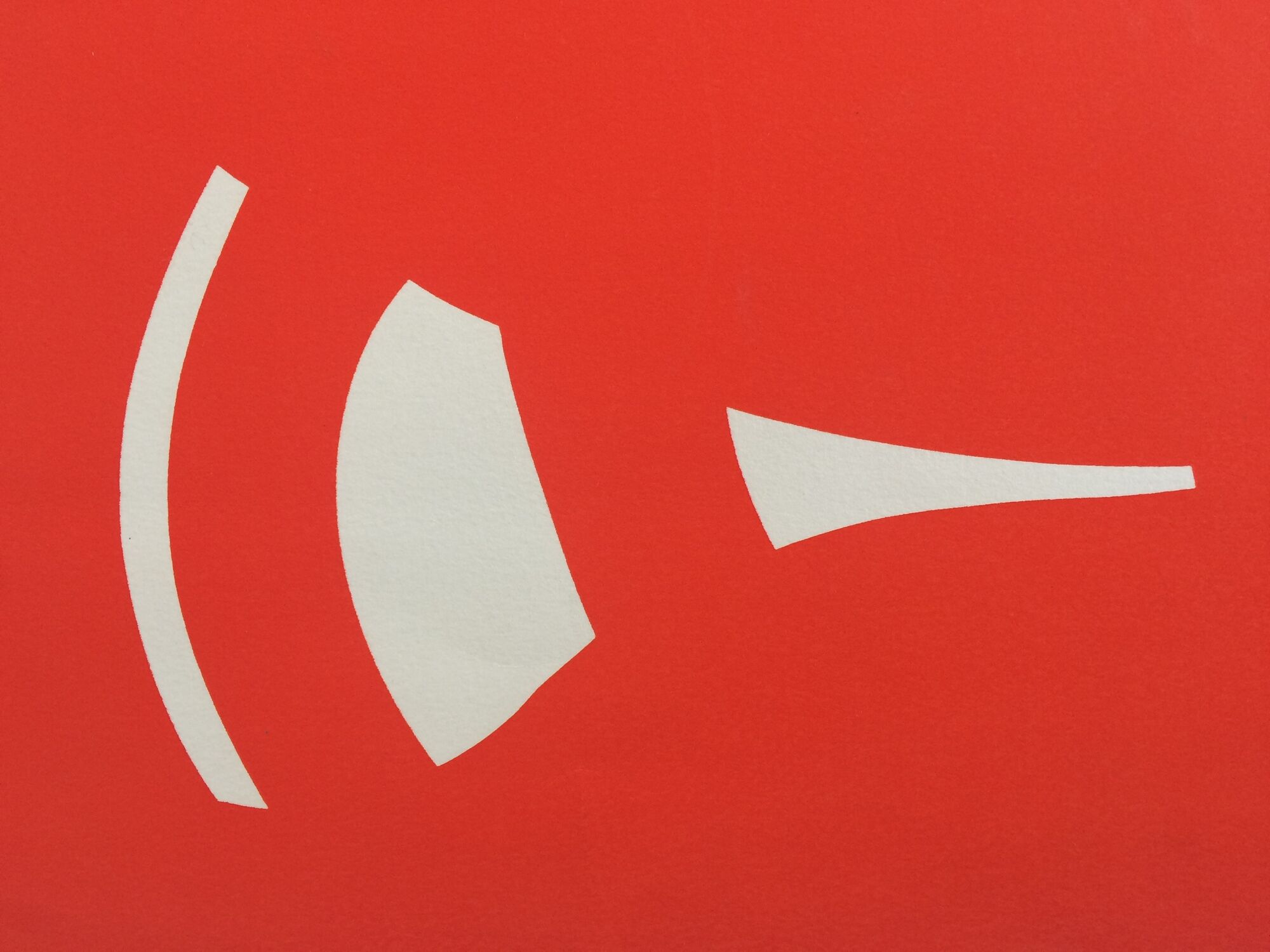 James pichette, rouge à cordes, 1974. lithographie originale sur papier arches signée et numérotée