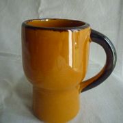 Service to orangeade in glazed earth, 1970s