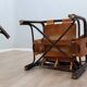 A vintage Tito Agnoli armchair leather and bamboo 1960s