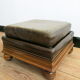 English Chesterfield style leather footrest