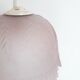 Vintage pink pressed glass pendant lamp - 1960