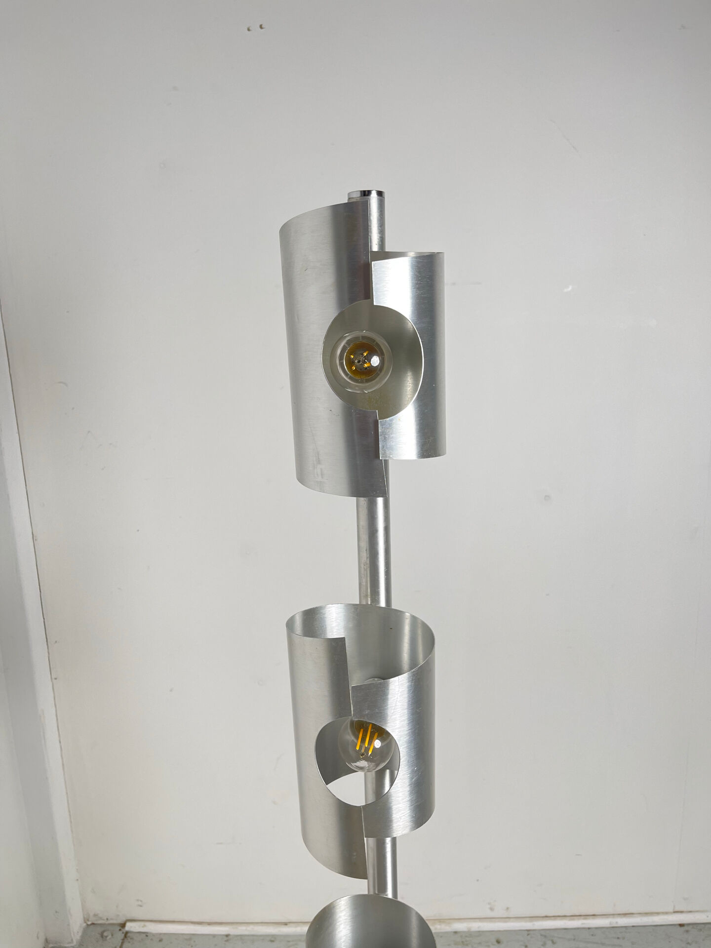 1970s three-light floor lamp
