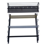 Metal Hanging Coat Rack and Wall Shelves by Pilastro