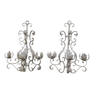 Paire d'appliques murales chandeliers