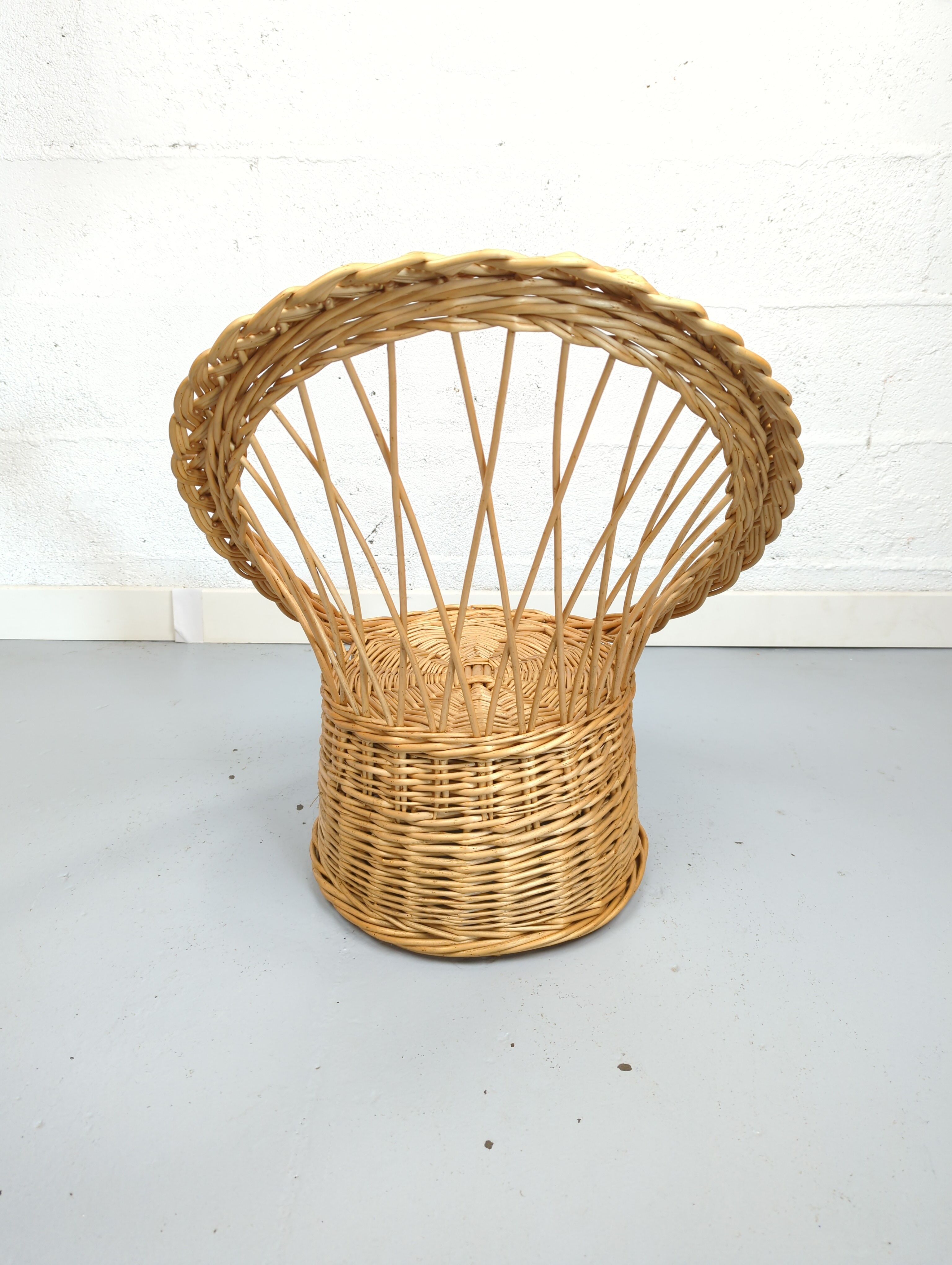 Children's wicker chair